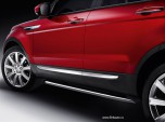 Range Rover Evoque: боковые защитные стальные трубы, полированная сталь. Не Sport / Dynamic, только на 3-х дверный кузов