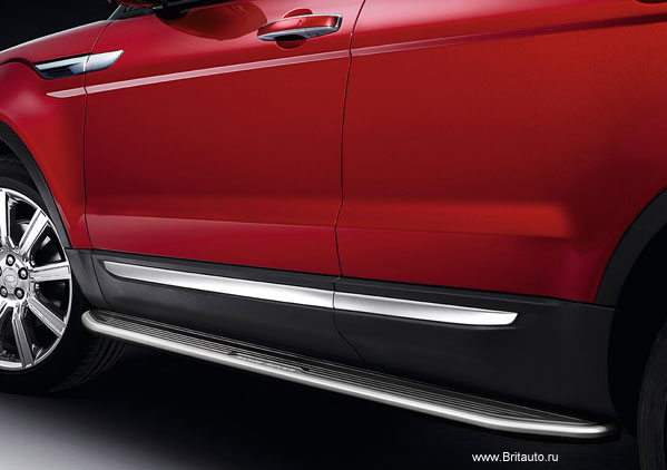 Комплект подножек фиксированных Range Rover Evoque 2012 - 2018, на автомобили в комплектации Pure / Prestige.