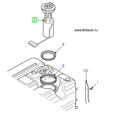 Насос топливный Land Rover Defender 110 в сборе с датчиком.