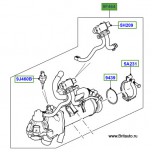 Клапан ЕГР левый в сборе с теплообменником и датчиком Range Rover Sport 2014 - 2017 на 3,0Л Дизель.