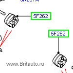 Подушка крепления трубы выхлопной системы range rover 2002 - 2012 и rrs 2005 - 2013