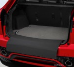 Коврик багажника ворсовый premium Jaguar E-Pace, цвет: Mineral (серый), с защитной накидкой на бампер..