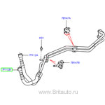 Трубопровод масляного радиатора range rover 2002 - 2012