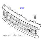 Решетка радиатора range rover 2002 - 2009 sch.