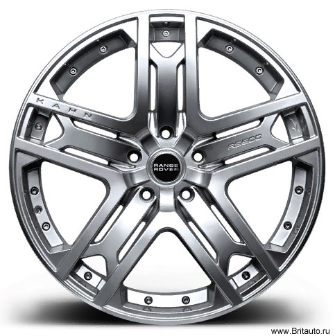 Kahn RS600 9,5 x R22. Колесный диск Land Rover Discovery 5, Range Rover 2010 - 2019 и Range Rover Sport 2010 - 2019, цвет: Sparkle Silver