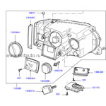 Фара правая ксеноновая range rover 2010 - 2012