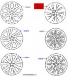 Колесный диск 7,5 х r20 land rover discovery 5, модель: e-cap aero, цвет: sparkle silver