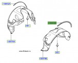 Уплотнитель подкрылка переднего правого Land Rover Feelander 2 