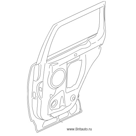 Дверь задняя правая Freelander 2