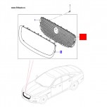 Решетка радиатора хром Jaguar XJ 2010 > (с V00001)