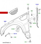 Жабра левая Range Rover Sport 2005 - 2009, 4,4Л Бензин, отделка: Вольфрам 