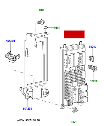 Блок плавких предохранителей Land Rover Discovery 4 и Range Rover Sport 2010 - 2013
