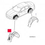 Подкрылок колесной арки, передний, правый Jaguar XF до 2015 м.г.