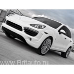 Обвес с расширителями колесных арок на porsche cayenne от kahn design.