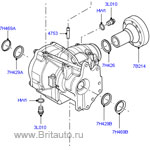 Блок перераспределения мощности в картере переднего моста land rover freelander и range rover evoque