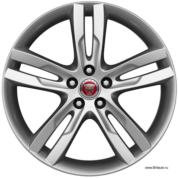 Колесный диск R19 x 8,5J Jaguar XE, модель: Star, цвет: Sparkle Silver, задний. Оригинал Jaguar, в оригинальной упаковке.