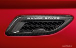 Комплект карбоновых решеток - воздухозаборников на капот Range Rover Evoque.