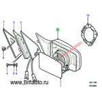 Зеркало левое в сборе range rover classic 1992 - 1994