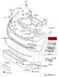 Range Rover 2013 - 2017: решетки - комплект в передний бампер, загрунтованные, включает комплект омывателя фар