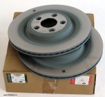 Тормозные диски задние, комплект из 2шт, Jaguar XJ 2010 - 2019, Jaguar XF 2009 - 2015, Jaguar XK. Оригинал Jaguar, в оригинальной упаковке.