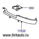 Спойлер переднего бампера правый range rover 2002 - 2009