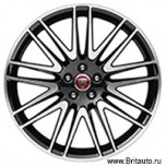 Колесный диск Matrix, 9-ти спицевый, 8,5 x R20, на Jaguar XF All-New, двухцветный - Silver/Black