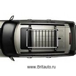 Продольные рейлинги крыши Land Rover Discovery Sport, цвет: черный. На панорамную крышу.