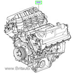 Двигатель, бензин 5,0л range rover 2002 - 2012