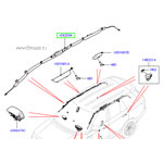 Занавес - подушки безопасности левые, range rover 2013 - 2019, на стандартную колесную базу (SWB)