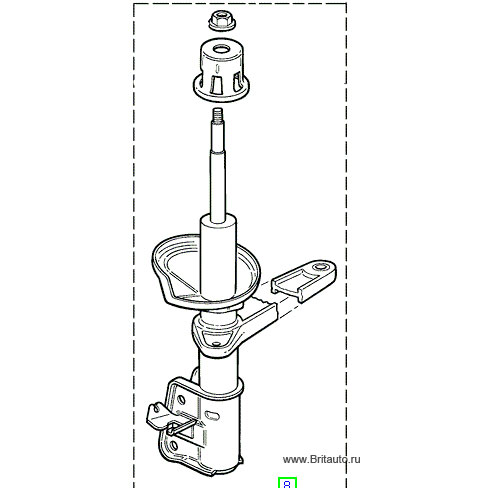 Амортизатор передний левый  Land Rover Freelander 1