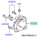 Кронштейн опоры двигателя range rover sport 2005 - 2013, правый