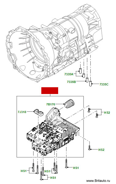 Модуль управления АКПП 6-ступенчатой 3,0Л Дизель Land Rover Discovery 4 и Range Rover Sport 2010 - 2013 