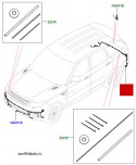 Проводка заднего бампера Range Rover Sport 2014 - 2019, без автоматической системы парковки