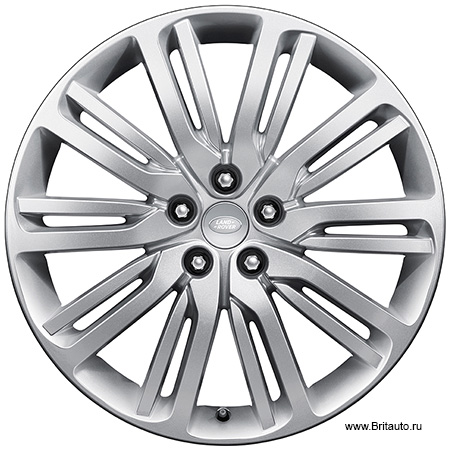 Колесный диск 9,5 x R21 Land Rover Discovery 5, 10 двойных спиц, STYLE2, цвет: Silver (светлый)