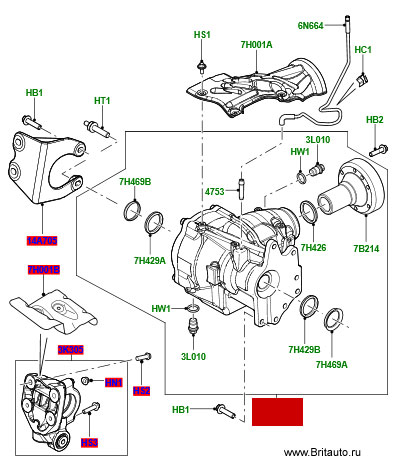 Раздаточная коробка Land Rover Freelander 2