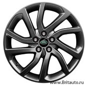 Диск колесный land rover discovery sport 2015, r18, style 511, с 5-ю двойными спицами, полированные, глянцевые, цвет: dark grey (темно-серый).