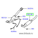 Каталитический нейтрализатор левый range rover 2002 - 2012, для неэтилированного бензина, на 4,4л бензин.