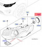 Фара передняя Land Rover Discovery Sport 2015 в сборе, правая, адаптивный биксенон