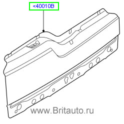 Задняя дверь на land rover discovery 3 и 4, нижняя часть