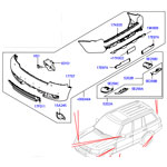 Комплект обвеса autobiography на range rover 2010 - 2012, отделка titan, сетчатый рисунок, с воздушным дефлектором и камерой, 4,4л дизель, 5,0л бензин