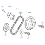 Цепь ГРМ вторичная 4,2 - 4,4Л Бензин Range Rover 2002 - 2009, Range Rover Sport 2005 - 2009, Land Rover Discovery 3