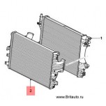 Промежуточный теплообменник - интеркулер Jaguar XF на 2,0Л Бензин турбонаддув