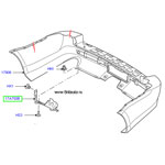 Кронштейн крепления заднего бампера левый на range rover sport 2005 - 2013 и lr discovery iii и iv