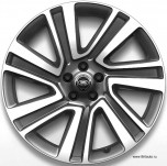 Колесный диск R22 Range Rover 2022 - 2024, Range Rover Sport 2023 - 2024, Style 7023, модель: Sharkfin, цвет: Dark Grey Diamond Tuned (темно-серый полуглянцевый, с полированными гранями).