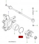 Фиксатор стопорный подшипника ступицы колеса заднего Jaguar F-Type, Jaguar XF 2009 - 2015