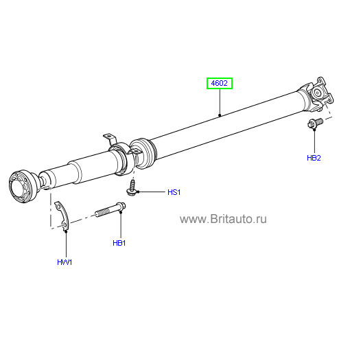 Ведущая полуось - коленвал задний Land Rover Discovery 3 и 4