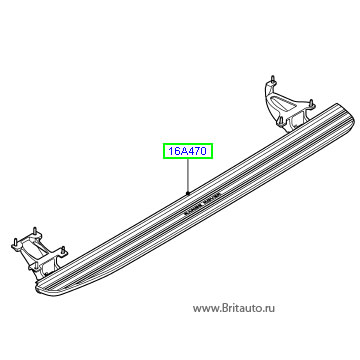 Ступенька правая фиксированная range rover 2013 - 2019 и Range Rover Sport 2014 - 2019