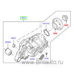 Редуктор переднего моста в сборе Land Rover Discovery 3 - 4 и Range Rover Sport 2005 - 2013