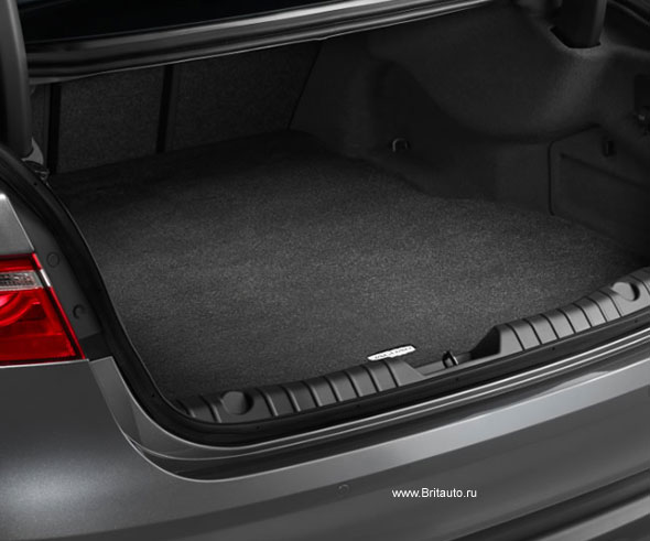 Коврик в багажник Jaguar XF All-New,2015 - 2022, Primium, ворсовый, цвет: JET (черный). Только на автомобили с узким запасным колесом.(докаткой) и информационной системой NGI - Next-Generation Interface