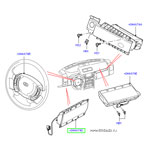 Подушка безопасности водительская для защиты коленей range rover 2002 - 2012